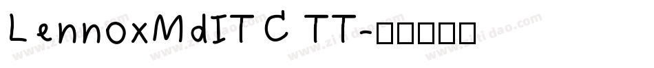 LennoxMdITC TT字体转换